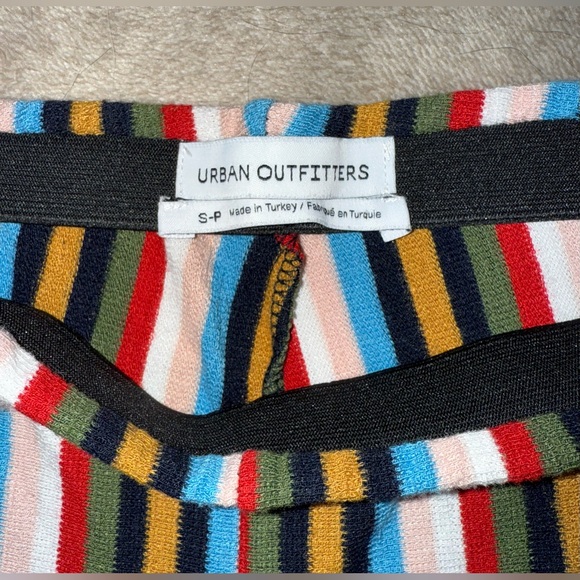 URBAN OUTFITTERS Ant Striped Knit Cropped Pant in Multi Colors Size Small - Picture 4 of 5